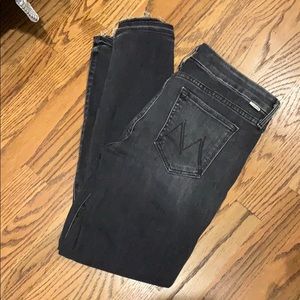 Mother jeans: Undone Hem Looker Ankle